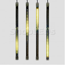 Сосулька светодиодная 50 см, 9,5V, двухсторонняя, 32х2 светодиодов, пластиковый корпус черного цвета, цвет светодиодов желтый, SL256-122